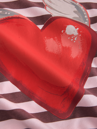 Heart Stripe Longsleeve Tee