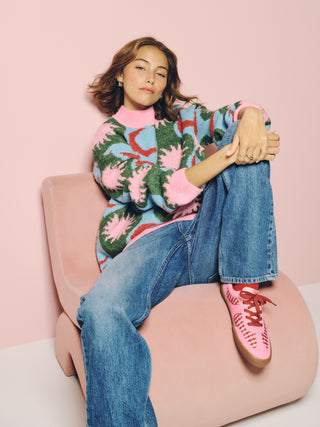 Celestial Skies High Neck Knitted Jumper