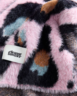 Pink Leopard Scarf