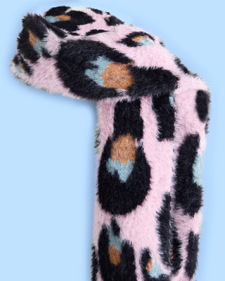 Pink Leopard Scarf