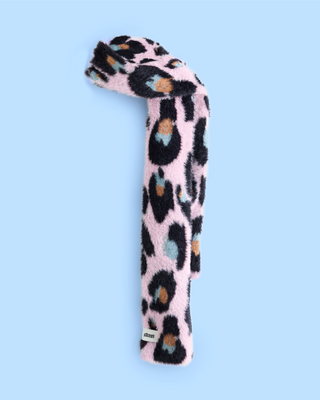 Pink Leopard Scarf