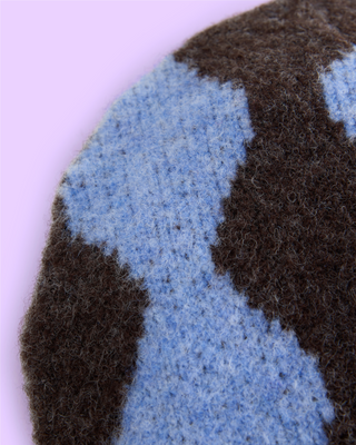 Blue & Brown Wave Hat