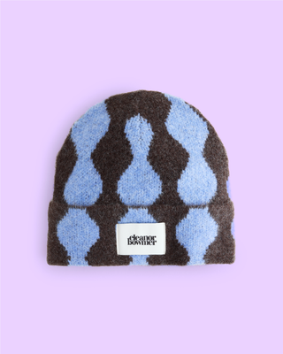 Blue & Brown Wave Hat