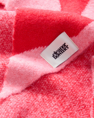 Pink & Red Wave Triangle Scarf