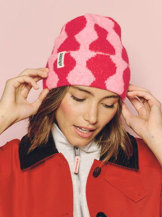Pink & Red Wave Hat