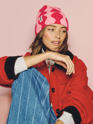 Pink & Red Wave Hat