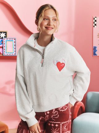 Good Vibes Quarter Zip Sweashirt