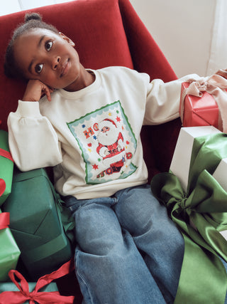 Jolly Santa Kids Christmas Jumper
