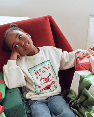 Jolly Santa Kids Christmas Jumper