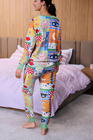 Patchwork Celestial Pyjama Set