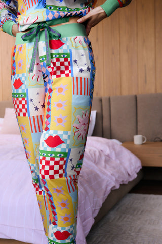 Patchwork Celestial Pyjama Set