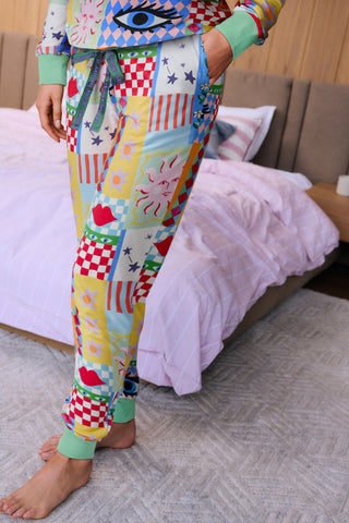 Patchwork Celestial Pyjama Set