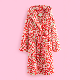 Leopard Print Fleece Robe