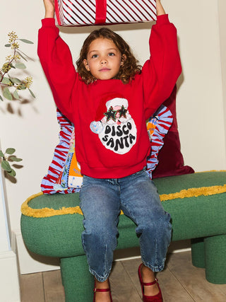 Disco Santa Kids Christmas Jumper