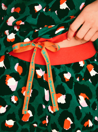 Green Leopard Print Twosie Pyjamas