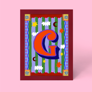 Alphabet Framed Print