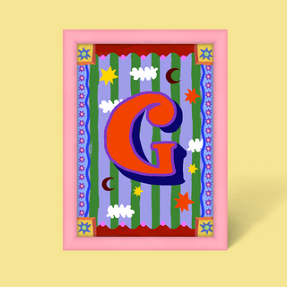 Alphabet Framed Print