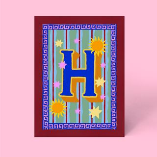 Alphabet Framed Print
