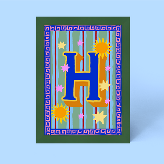 Alphabet Framed Print