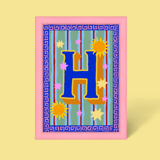 Alphabet Framed Print