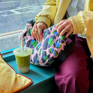 Pink Leopard Cross Body Bag