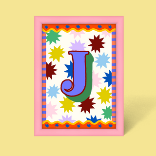 Alphabet Framed Print