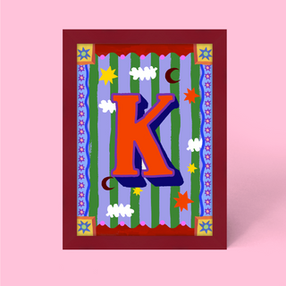 Alphabet Framed Print