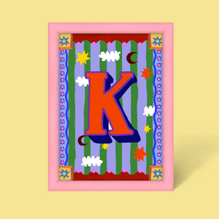 Alphabet Framed Print