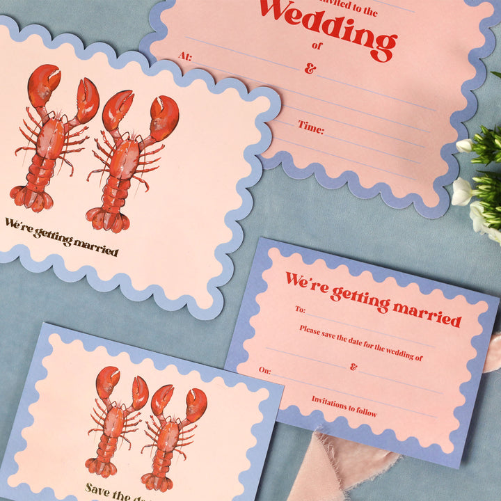 Lobster Love Save The Date Cards