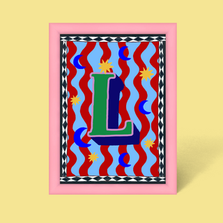 Alphabet Framed Print