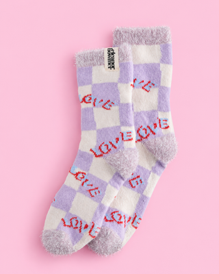 Checkerboard Love Socks