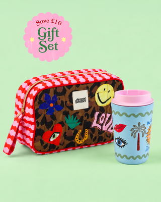 Icons Travel Mug & Washbag Gift Set