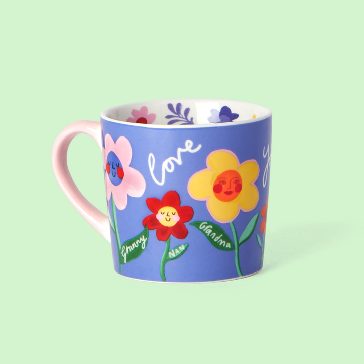 Granny Love You Floral Mug