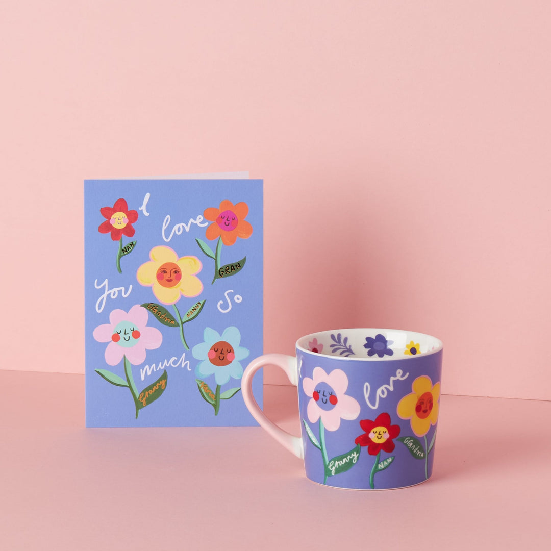 I Love You Granny Floral Card