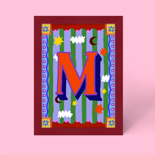Alphabet Framed Print
