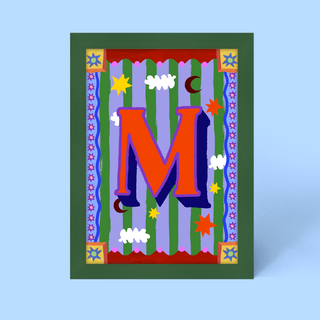 Alphabet Framed Print