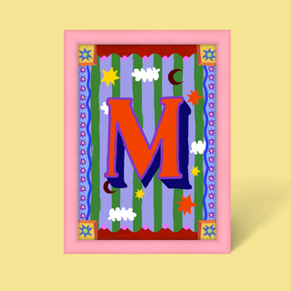 Alphabet Framed Print