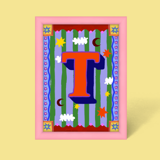 Alphabet Framed Print