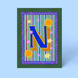 Alphabet Framed Print