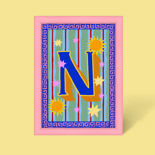 Alphabet Framed Print