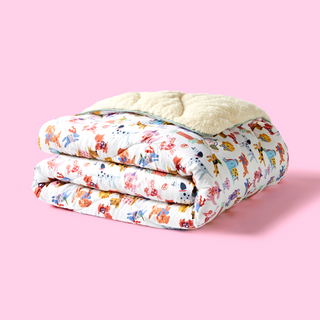 Eleanor Bowmer x Night Lark® Happy Dogs Cosy Sherpa Throw - Single