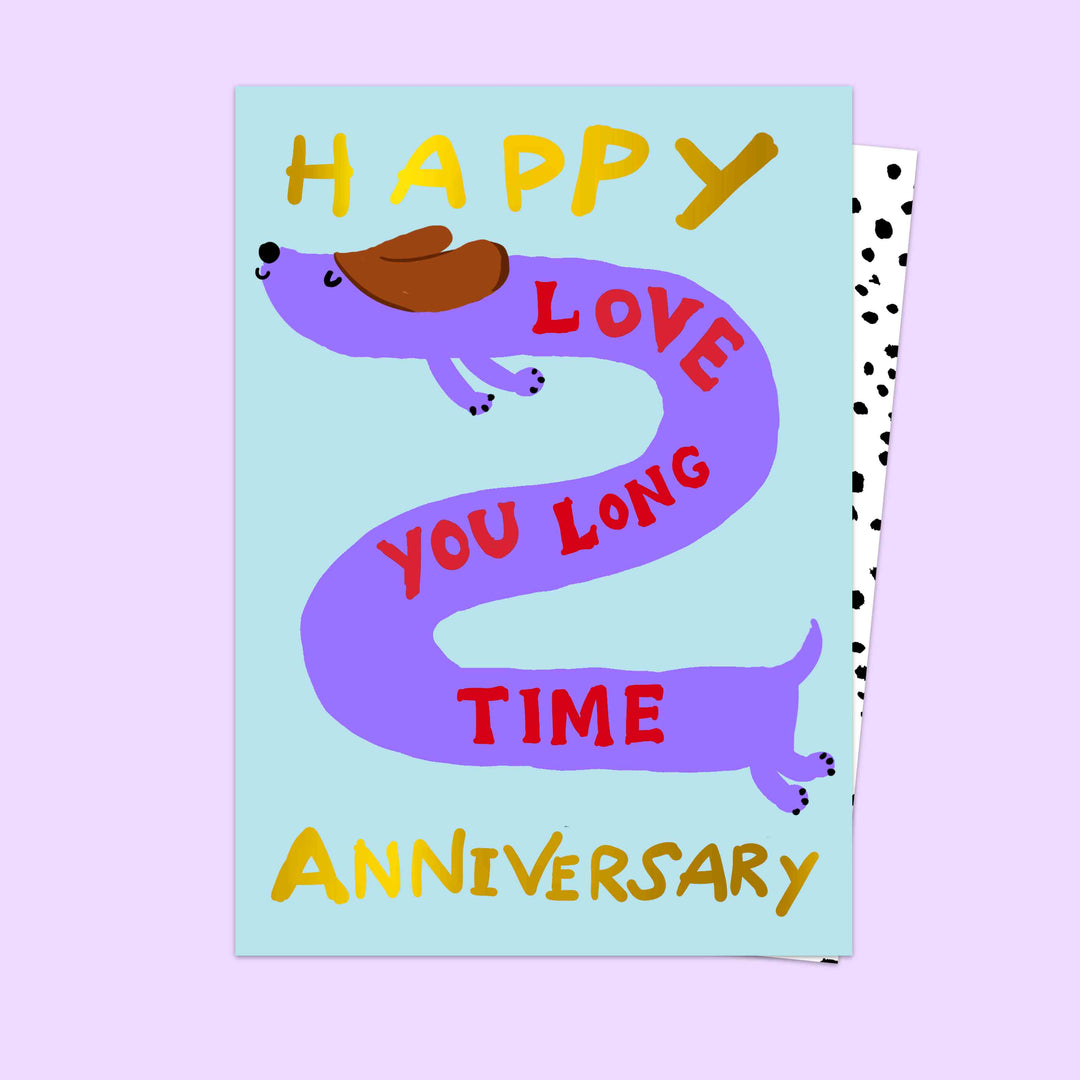 Happy Anniversary, Love You Long time Card