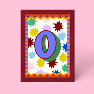 Alphabet Framed Print