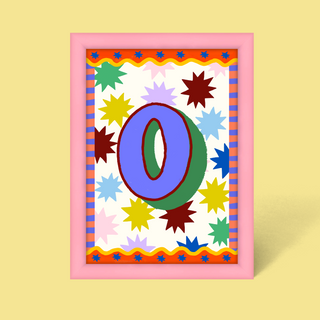 Alphabet Framed Print
