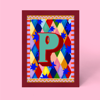 Alphabet Framed Print