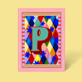Alphabet Framed Print