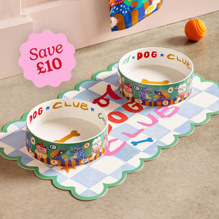 Cool Dog Club Feeding Set