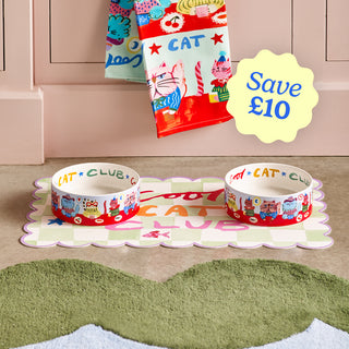 Cool Cat Club Feeding Set