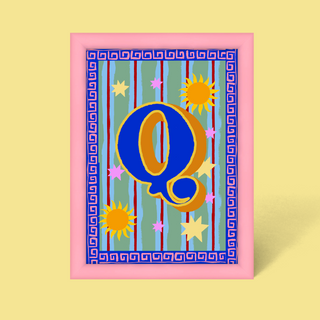 Alphabet Framed Print