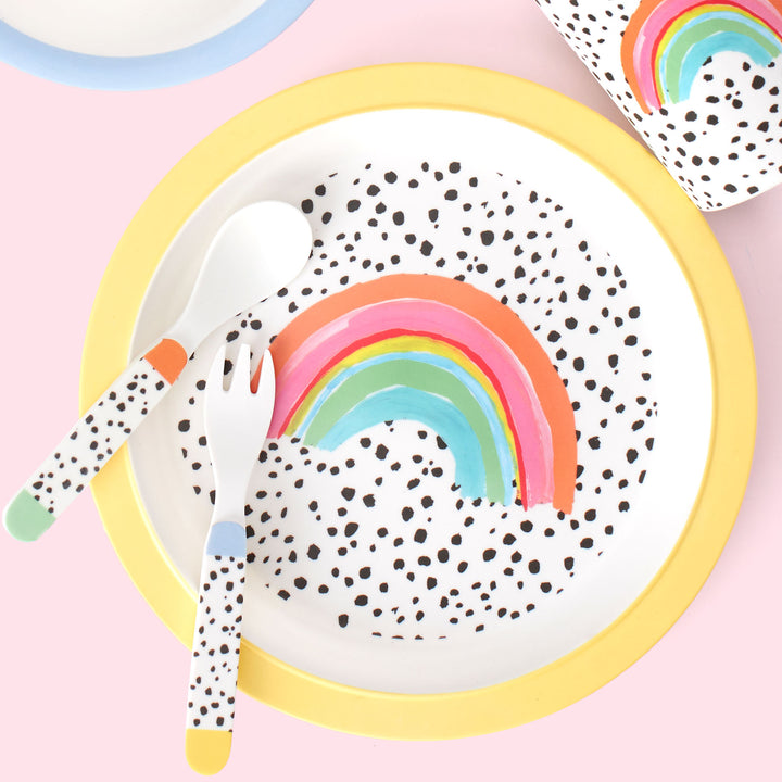 Rainbow & Dalmatian Kids Tableware Set